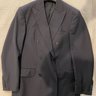 Sartoria Partenopea Double Breasted Navy Sportcoat 40R