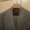 NWT CUCINELLI GRAY HERRINGBONE WOOL SUIT 40/50R