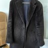 Suit Supply Baby Llama dark brown coat Size 34/44