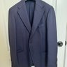 *Sold* Drakes Navy Hopsack Blazer - 40r