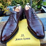 sold JOHN LOBB PRESTIGE LABEL CAP TOE OXFORDS STAFFORD MODEL-7000 LAST-UK 9.5=US 10.5