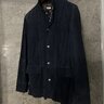 [Removed] Brunello Cucinelli Leather Jacket Medium (M) Navy Suede Coat