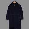 SOLD - Drake's City Raincoat - Navy Cotton Ventile