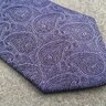 * DROP 3/3 * New $200+ Brioni Italian Made Woven Silk Purple Paisley Neck Tie from Bergdorf Goodman
