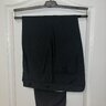 Ambrosi Napoli Trousers Green Drapers Wool/Mohair Size48 (US32) Purely Handmade