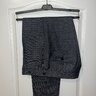 Ambrosi Napoli Trousers Grey Dugdale English Twill Size48 (US32) Purely Handmade