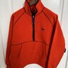 *SOLD* Orange Casentino Wool Half-Zip Pullover Fleece - 42