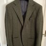SOLD - Spier & Mackay Green Shetland Tweed jacket size 36 (Cont) Neo Cut