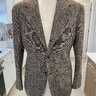 Liverano & Liverano Brown Blazer US38/IT48 Wool & Silk Handmade