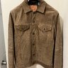 Levi's Suede Type 3/Trucker, Size L, Camel/Tobacco