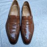SOLD Crockett & Jones Kingston Handgrade Tan Antique Calf Full strap loafer 8UK/9US