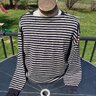 Vtg Polo Ralph Lauren CP RL 92 XL Sailing Striped Sweater Cotton Wool Cashmere