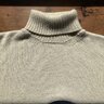 Inis Meain Ecru Alpaca Silk Rollneck Size M