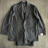 [SOLD] NWT Orazio Luciano Charcoal Suit in Loro Piana Tropical Wool - 52R