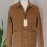 NWT Brooksfield Garment Dye Corduroy Chore Jacket / Coat 50 EU/ 40 US, Made In Italy