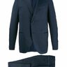 Lardini Navy Blue Two-Piece Single Breasted Wool Suit EU 46