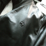 [SOLD!!] Men's FERRARI Matte Black Luxury Leather Bomber Jacket 40US 50IT M L Large RARE!