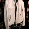 [SOLD!!] Men's PRADA Off-White Perforated Leather Bomber Jacket 42US 52IT L LARGE RARE!