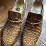 Bijan Crocodile Leather Loafers