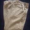 wythe cotton linen flat front khaki trousers tag size 36