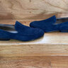 Gianvito Rossi Blue Suede Loafers