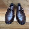 A Testoni Brown Single Monk Shoes