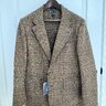 *SOLD* Drakes - Brown POW Check Harris Tweed Games Blazer Mk. VII - 42 - $625