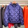 Prada men’s quilted down jacket with hood