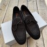 BNIB Santoni Carlos Brown Nubuck Loafers - 7.5 UK, 8.5 US