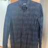 Eidos Napoli Indigo Garment Dyed Flannel in Size Small