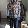 [No longer available] Fox Brothers Tuscan Brown Check Casentino Wool Overshirt Size L