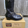 *SOLD* Brass Tokyo Clinch Black Horsebutt Leather Engineer Boots Size 9.5 CN Last