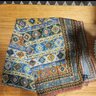 SOLD - Drake's Cotton Cashmere Modal Kilim Print Scarf