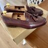 SOLD - Orban's UK9 burgundy tassel loafers