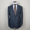 PRICE DROP! NWT MAURO BLASI CASHMERE WOOL BLUE PLAID BLAZER 42/52R