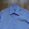 Swann & Oscar Paris Big Collar Poplin Plain Blue 38