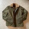 [SOLD] Freemans Sporting Club Waxed Cotton Shearling N-1 Deck Jacket