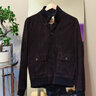 Valstar Valstarino Dark Blue Navy Suede Jacket Blouson Small S EU 46 US 36