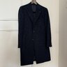 Isaia Navy Pure 100% Cashmere Overcoat New With Tags (Size US 38R / IT 48R)