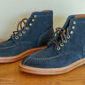 SOLD Grant Stone Navy Midnight Suede Ottawa Boots 8 D BNIB