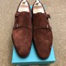 PRICE DROP!! BRAND NEW Edward Green Double Monk Westminster in clove suede sz 10.5UK/11US