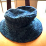 18 East Molloy & Sons Petrol Blue Diamondweave Bucket Hat tag size M