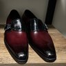 Gaziano & Girling Hampton Monks, Black Alligator/Margaux Calf, Square Deco 6E UK