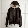 Berlutti Leather and Shearling Jacket - Size 48 (EU)