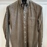 SOLD | Drake’s Sage/Olive Needlecord Button Down Shirt 16 1/2 EUC