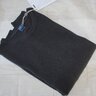 【Sold】Brand NEW Fedeli Cashmere Blend Crew Neck Sweater Size 54 EU / 44 US Charcoal