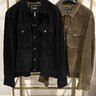 SOLD Todd Snyder Italian Suede Snap Dylan Jacket in Black
