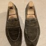 Unstructured suede loafers