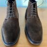 CARMINA FIVE EYELET BROWN SUEDE CHUKKA BOOT - 7.5 UK / 8.5 US