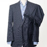 RALPH LAUREN RLBL Black POW Check Peak Lapel Suit Italy Made US42R EU52R